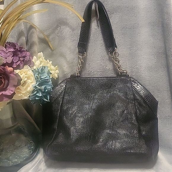 Kathy Van Zeeland black PVC purse - Picture 9 of 9